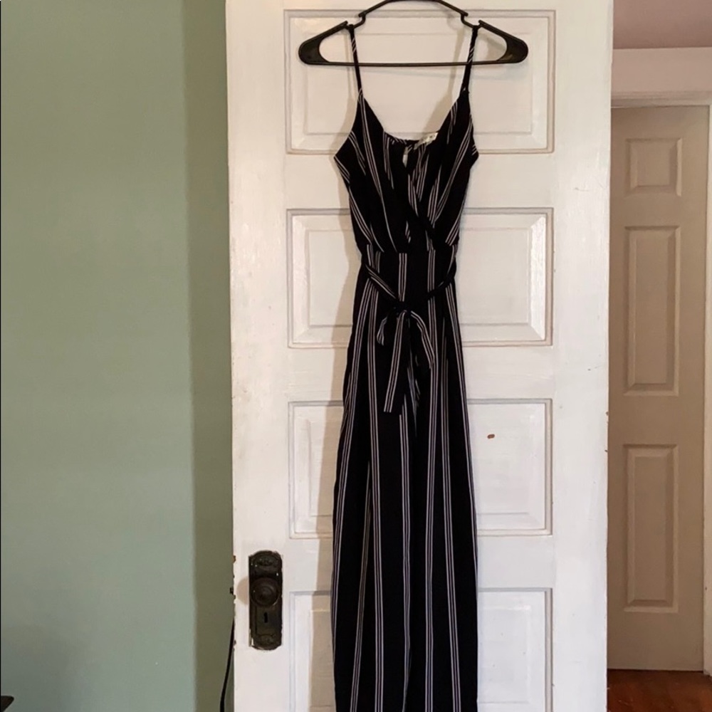 Black and white jumpsuit